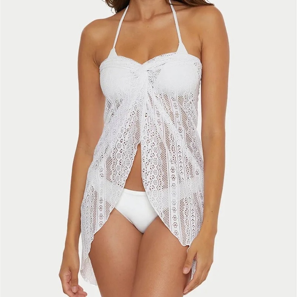 Rebecca Virtue White swim cover up